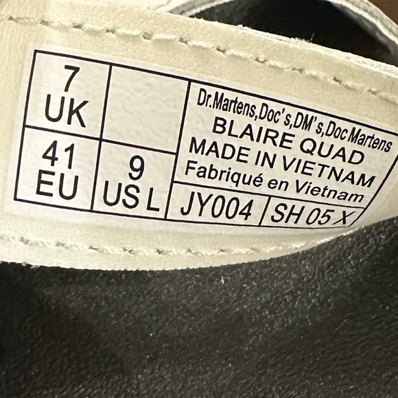 Dr. Martens Blaire Platform Sandal Leather Ankle Strap Buckle Bulky Scrappy - Picture 14 of 16